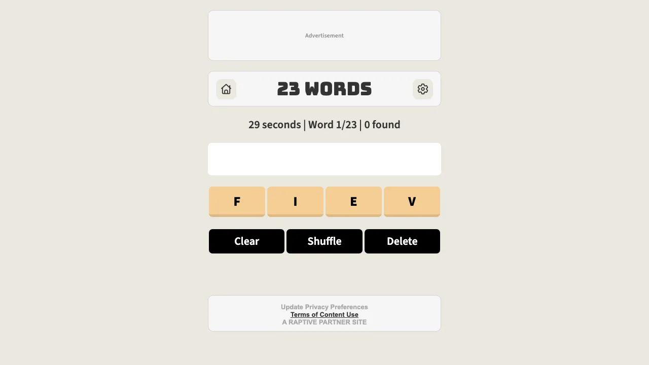23 Words screenshot 1