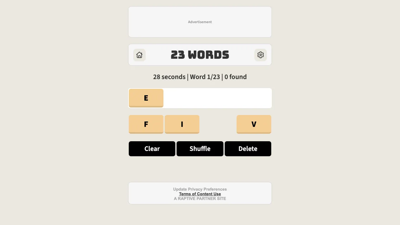 23 Words screenshot 2