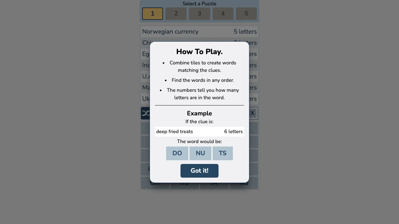 7 Little Words screenshot 1
