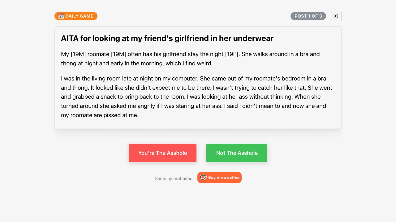 AITA Guesser screenshot 1
