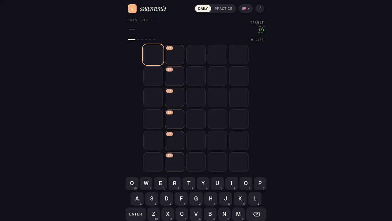 Anagramle screenshot 1