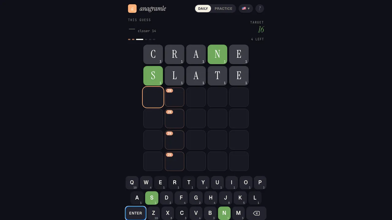 Anagramle screenshot 3