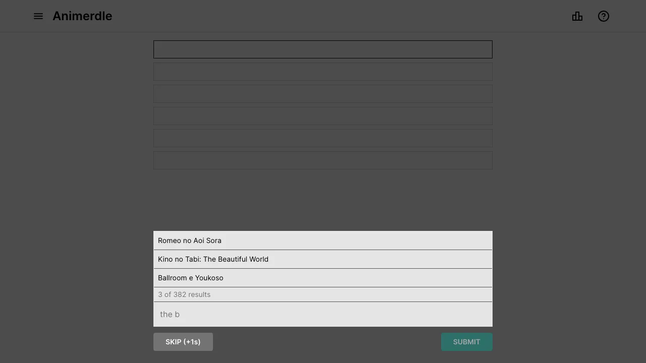 Animerdle screenshot 1
