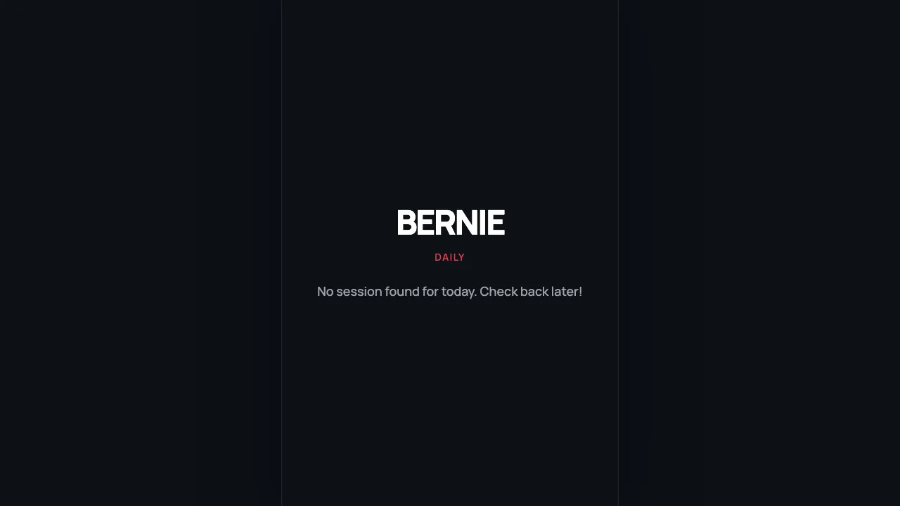 Bernie Daily cover