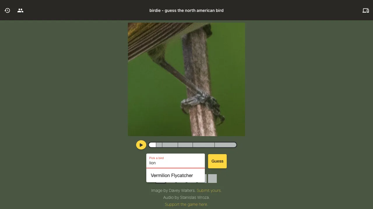 Birdie Game screenshot 1