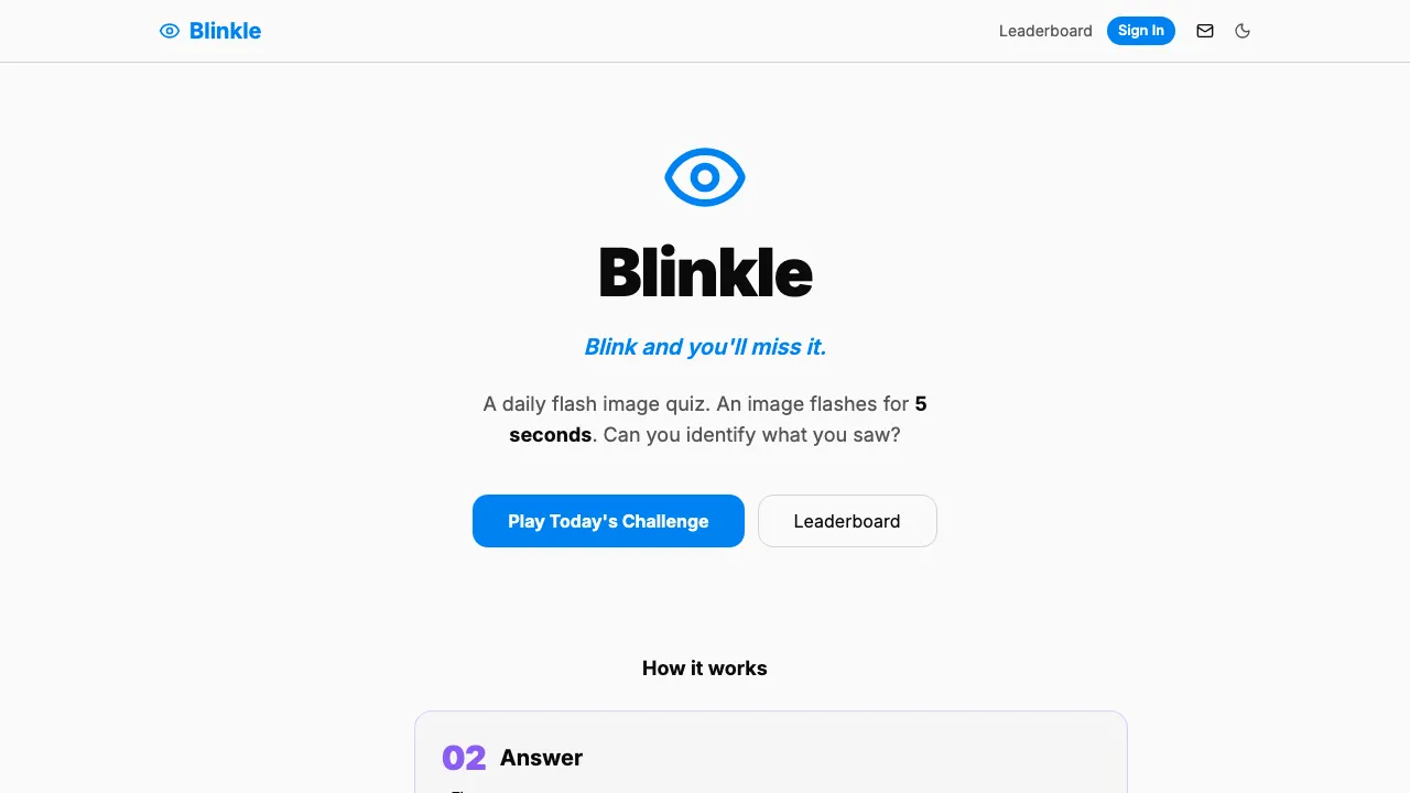 Blinkle screenshot 1