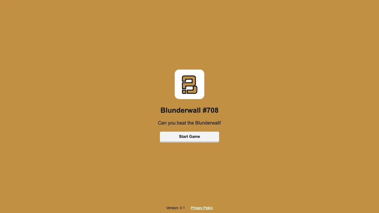 Blunderwall cover