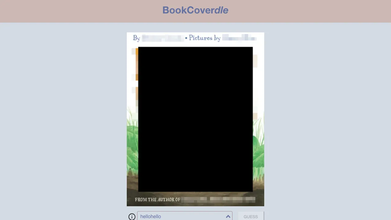 BookCoverDle screenshot 2