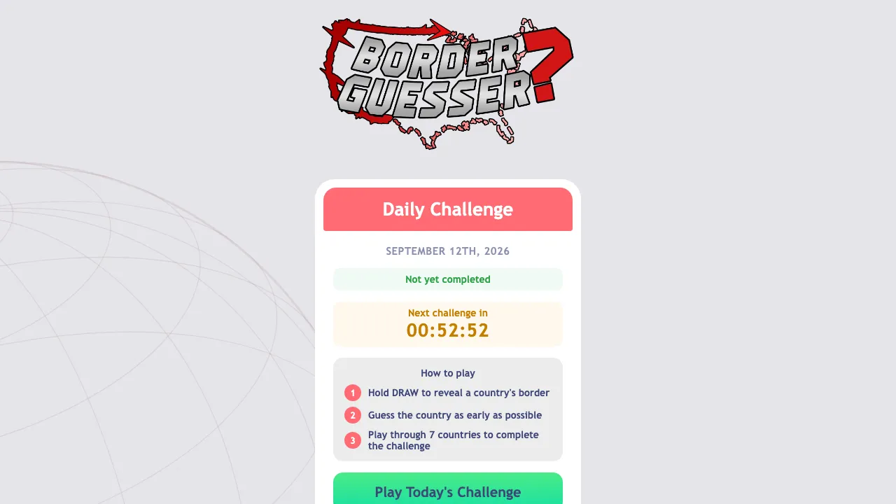 Border guesser screenshot 2