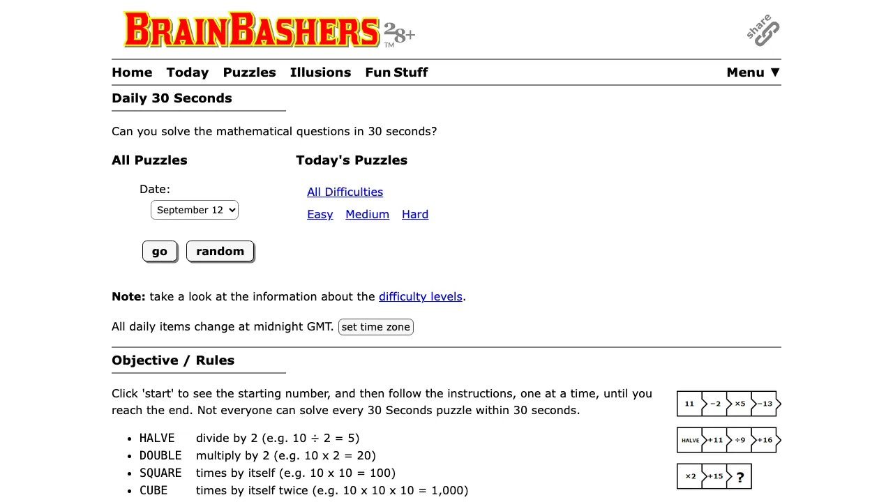 BrainBashers Daily 30 Seconds cover