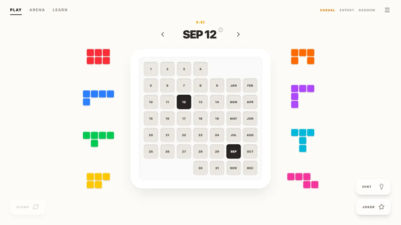 Calendar Puzzle cover