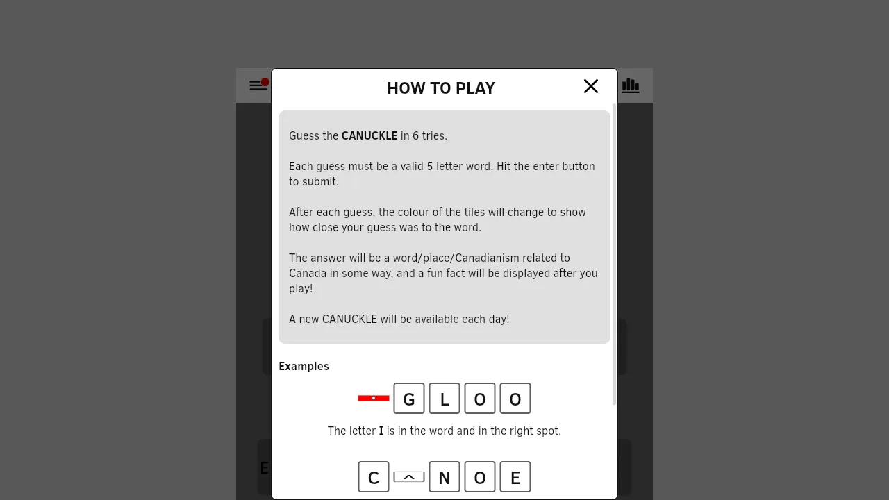 Canuckle screenshot 1