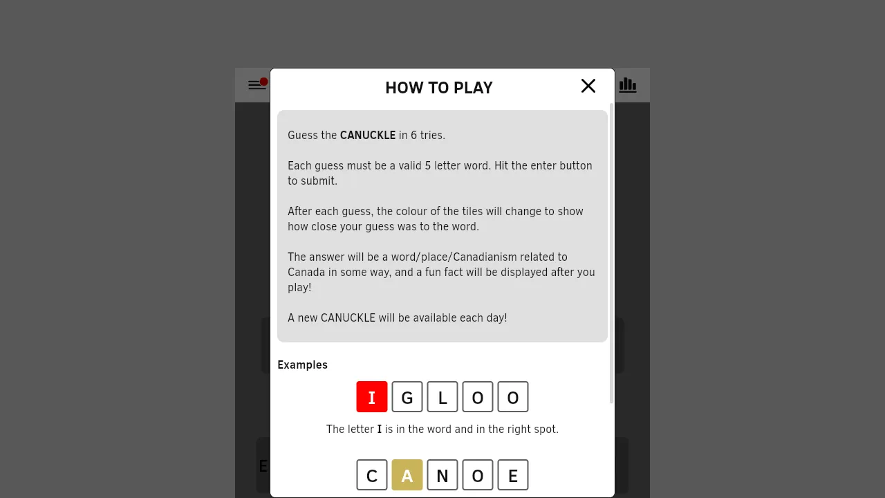 Canuckle screenshot 2
