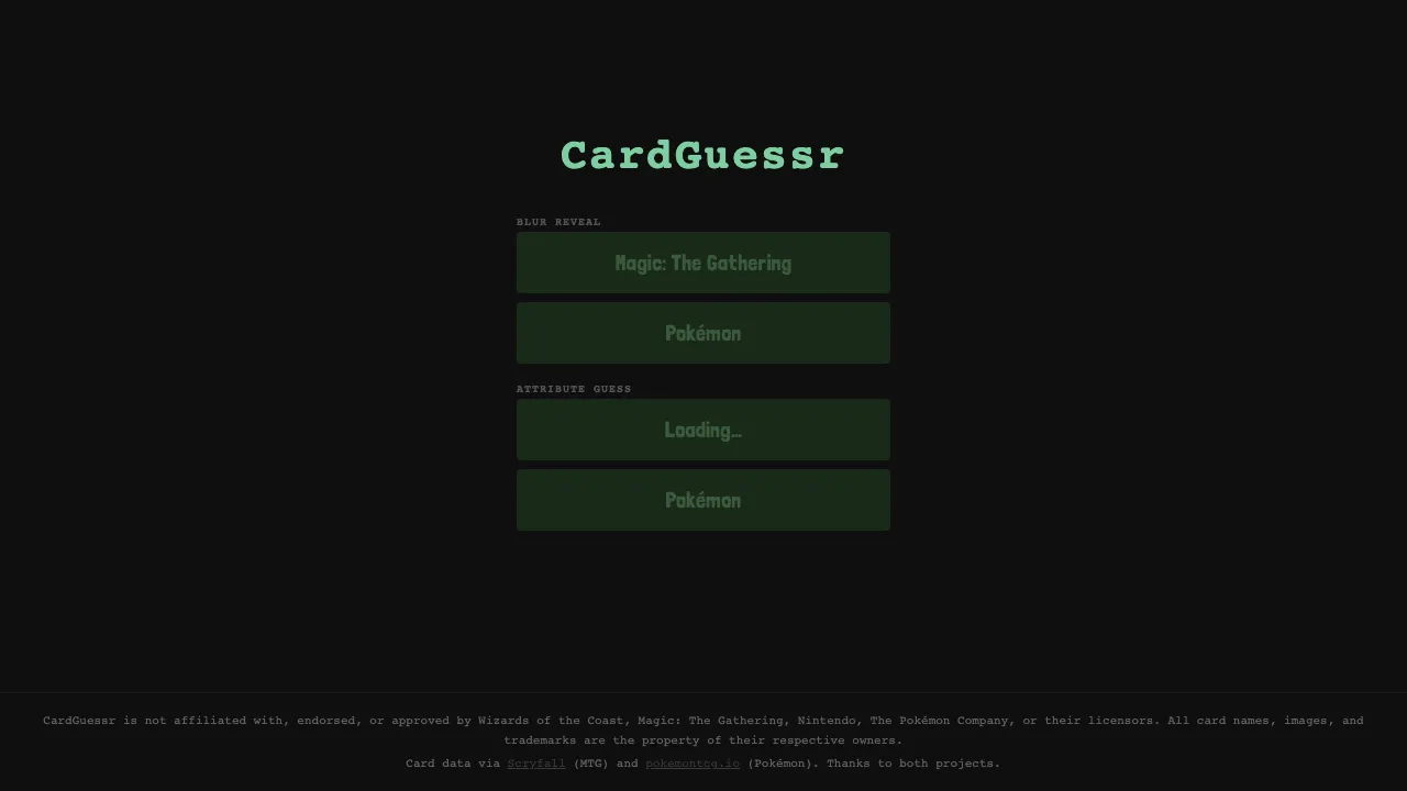CardGuessr screenshot 1