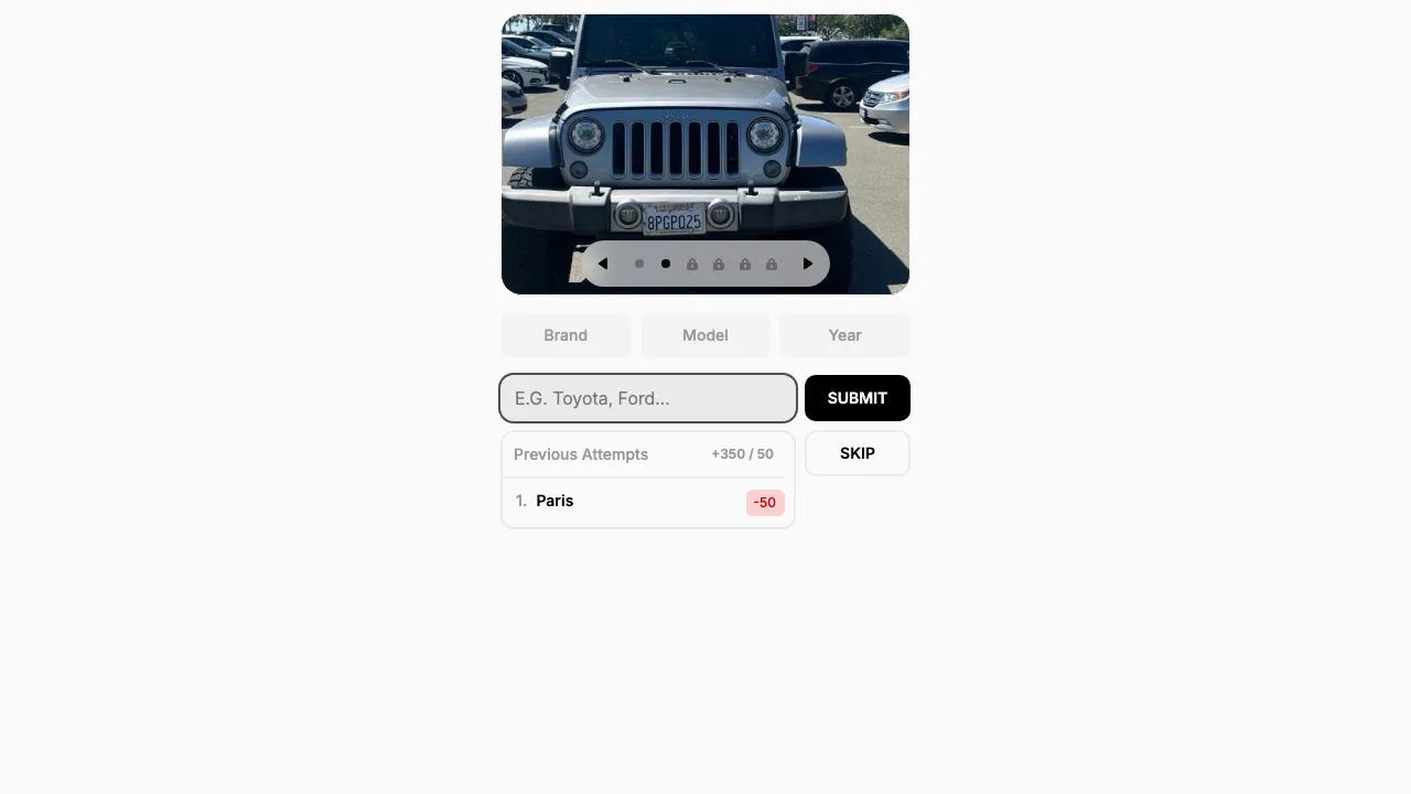 CarGuesser screenshot 2