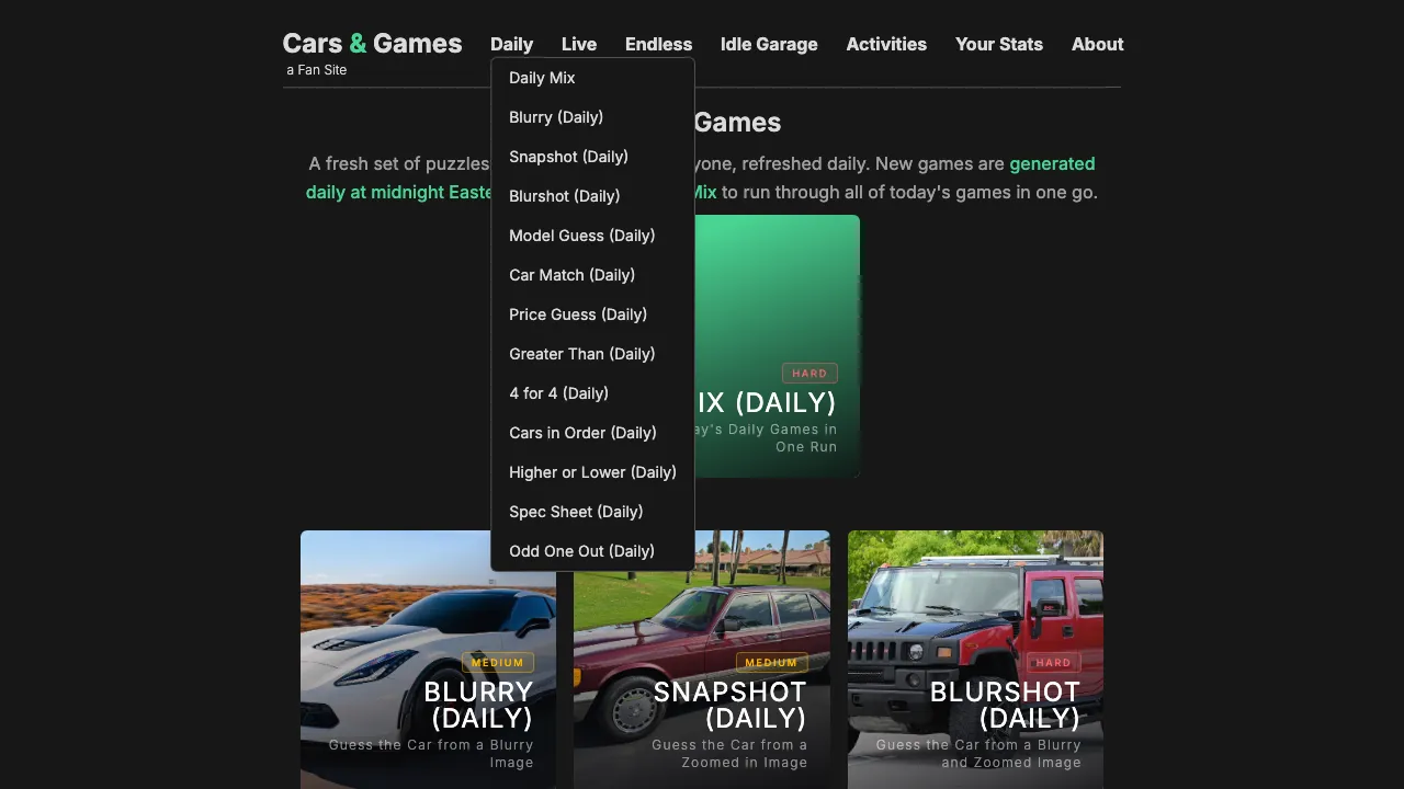 Cars and Games screenshot 1
