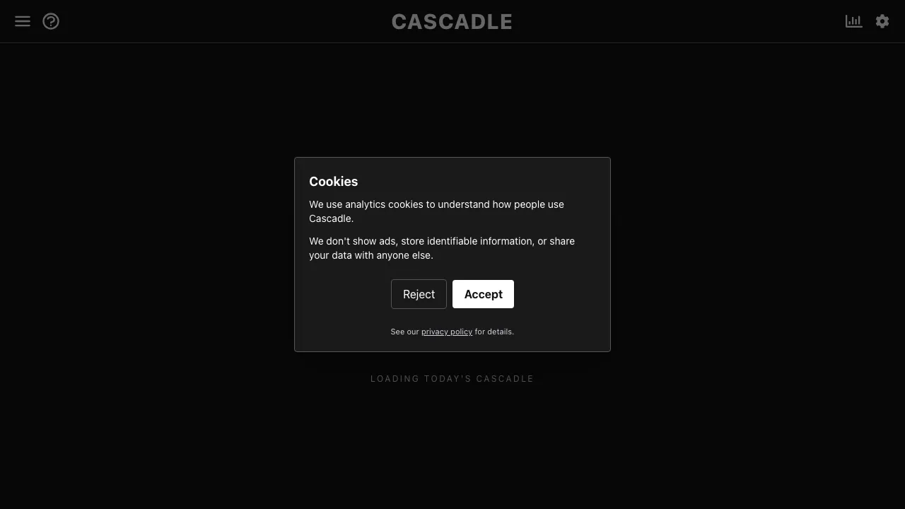 Cascadle screenshot 2