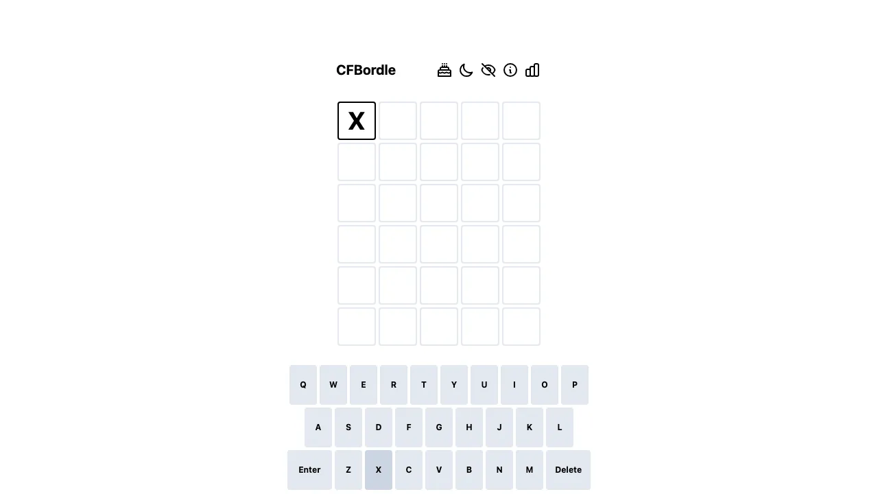 CFBordle screenshot 1