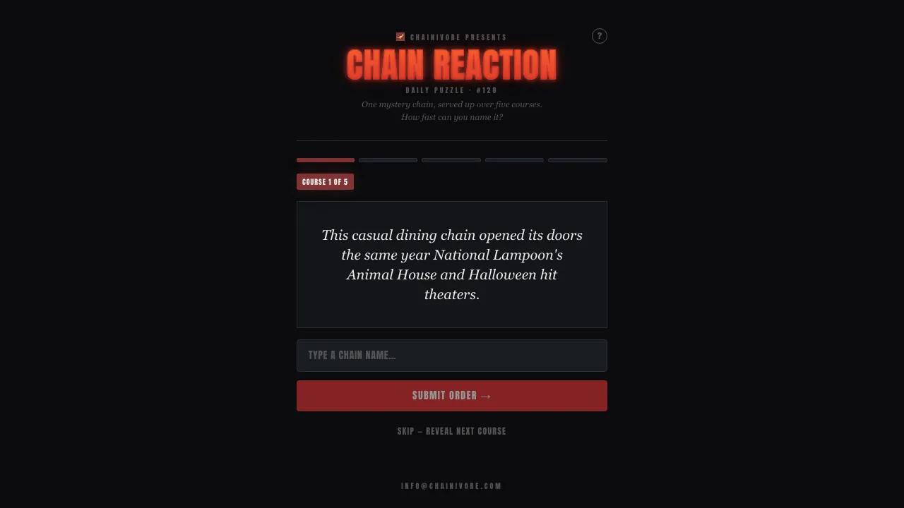 Chain Reaction cover