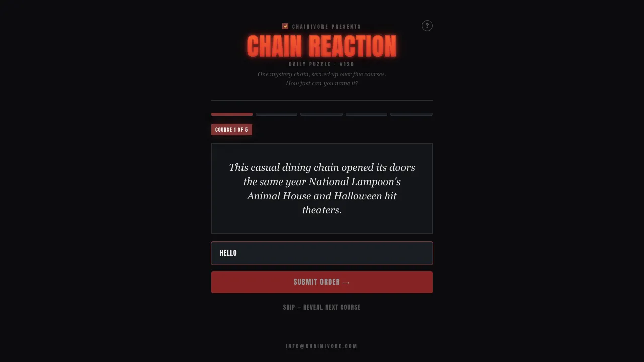 Chain Reaction screenshot 1