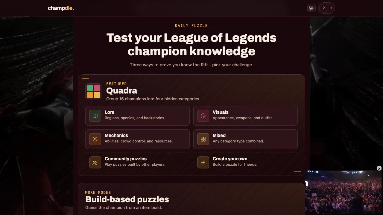 Champdle screenshot 1