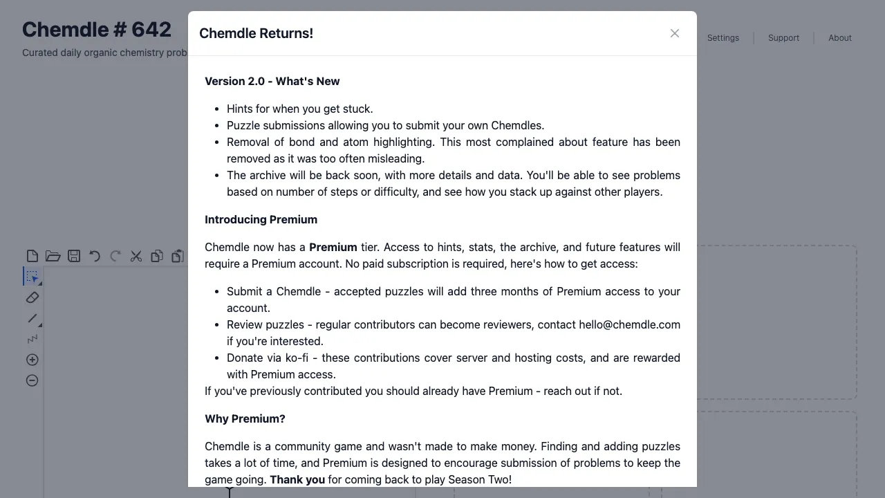 Chemdle screenshot 1
