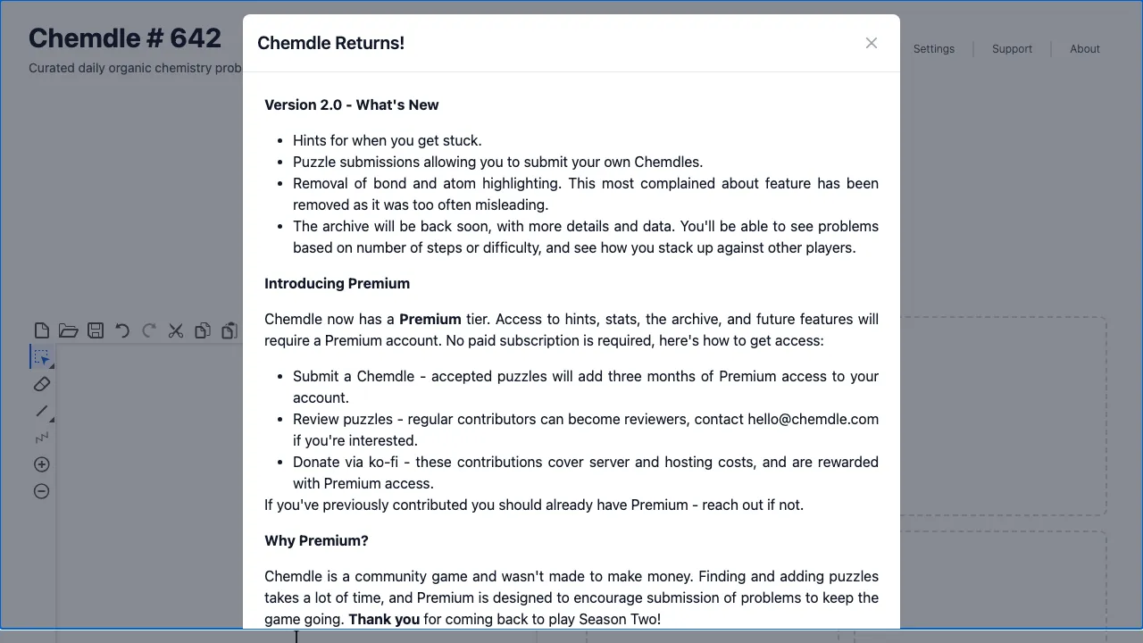 Chemdle screenshot 2