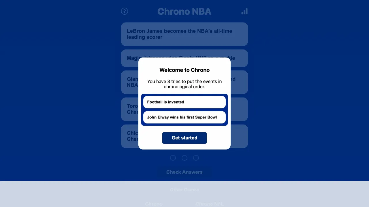 Chrono NBA screenshot 1