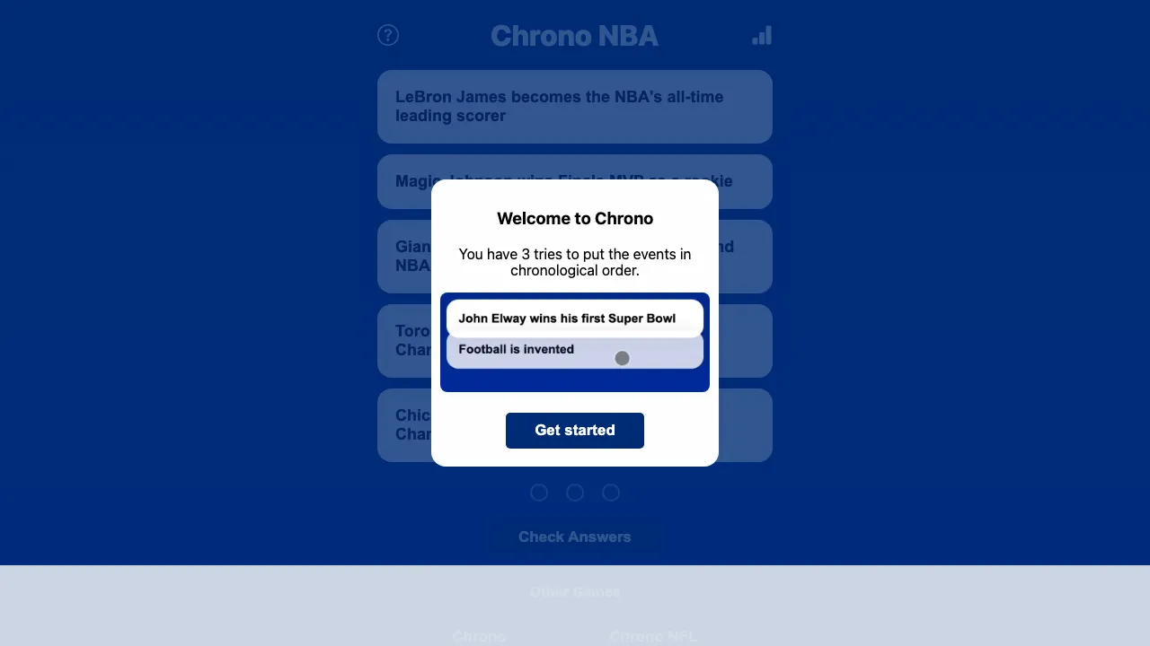 Chrono NBA screenshot 2