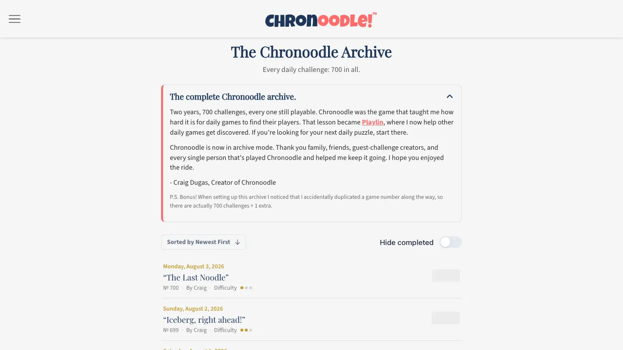 Chronoodle cover