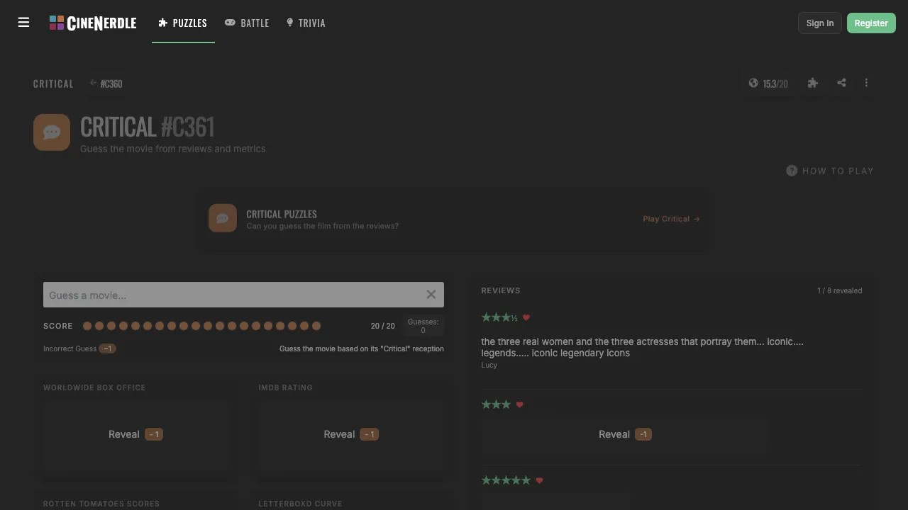 CineNerdle screenshot 2