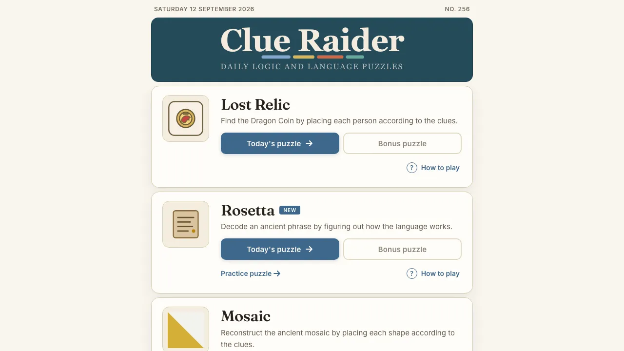 Clue Raider cover