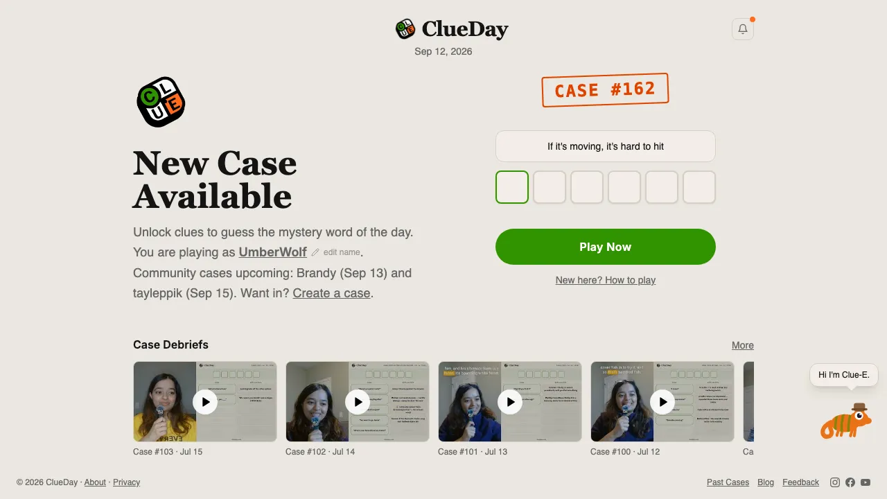 ClueDay cover