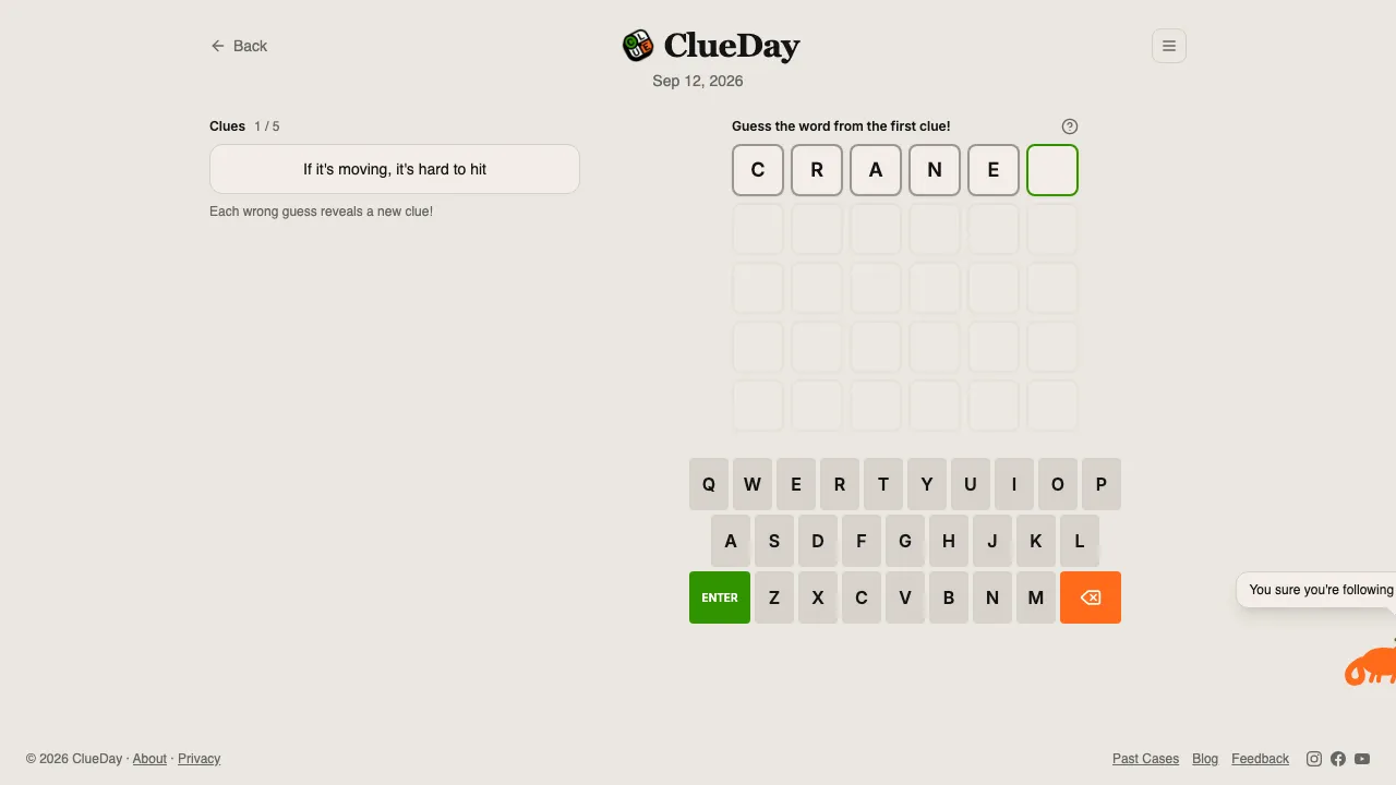 ClueDay screenshot 2