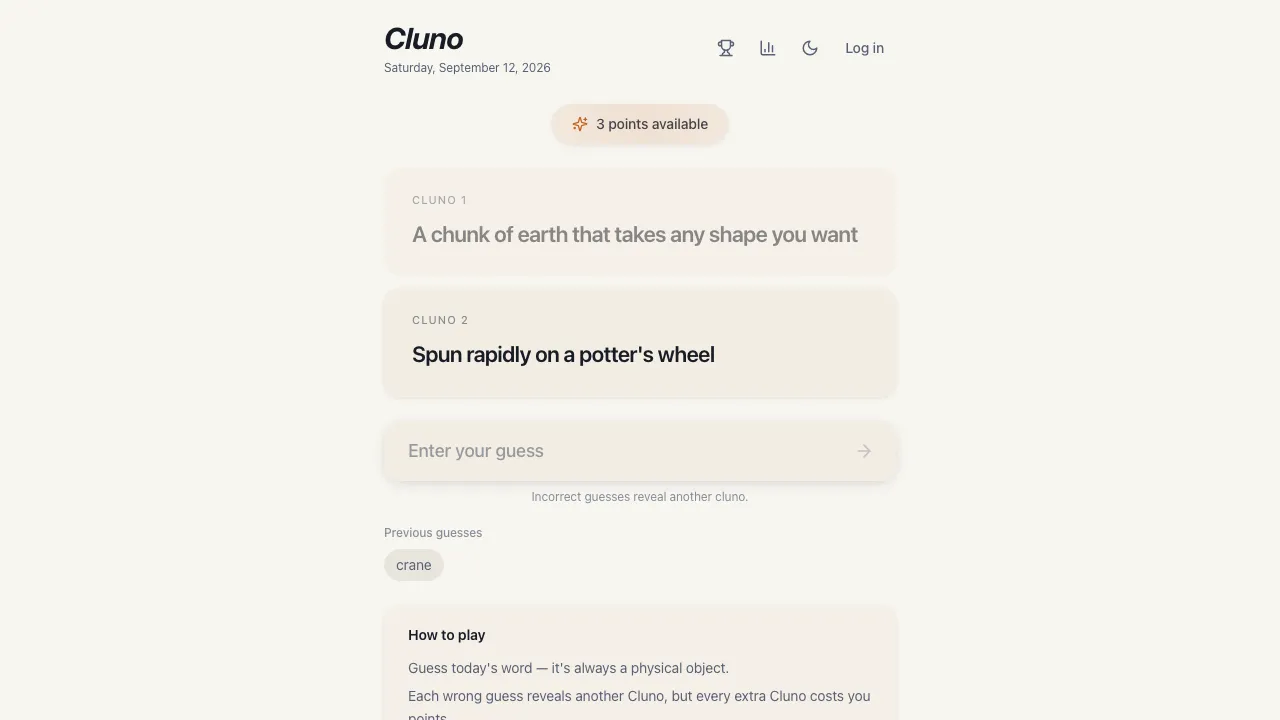 Cluno screenshot 1