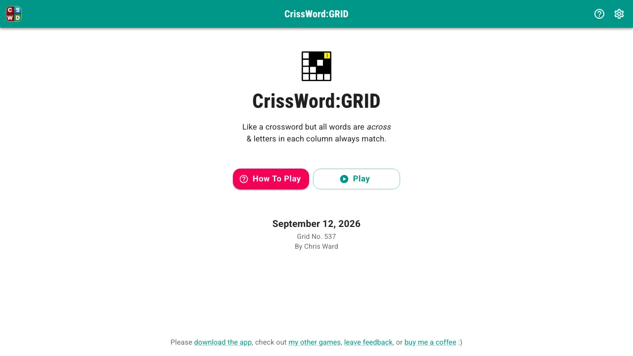 CrissWord GRID cover