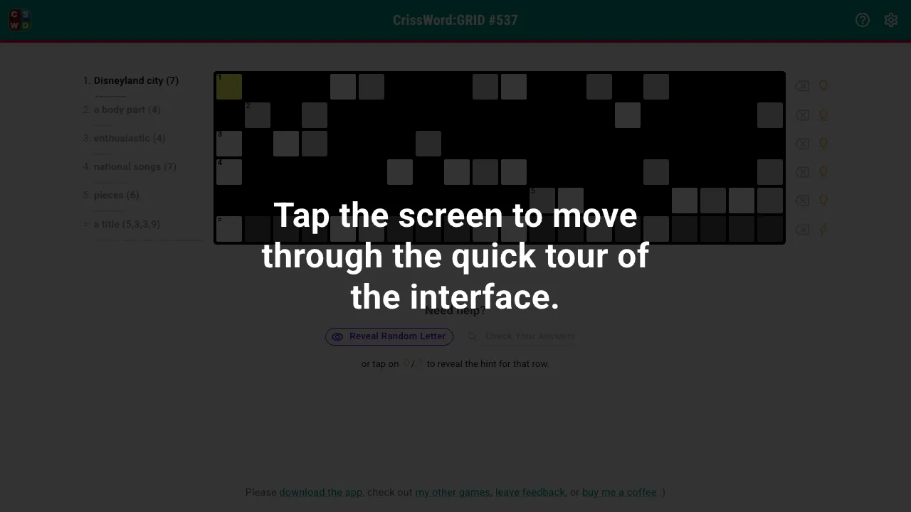 CrissWord GRID screenshot 1