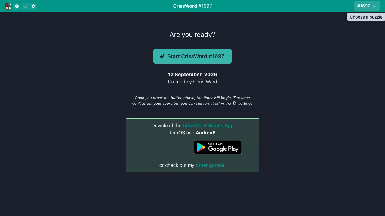 CrissWord screenshot 1