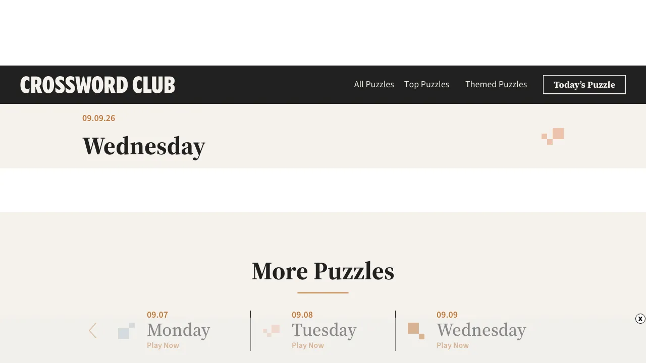 Crossword Club Daily screenshot 1