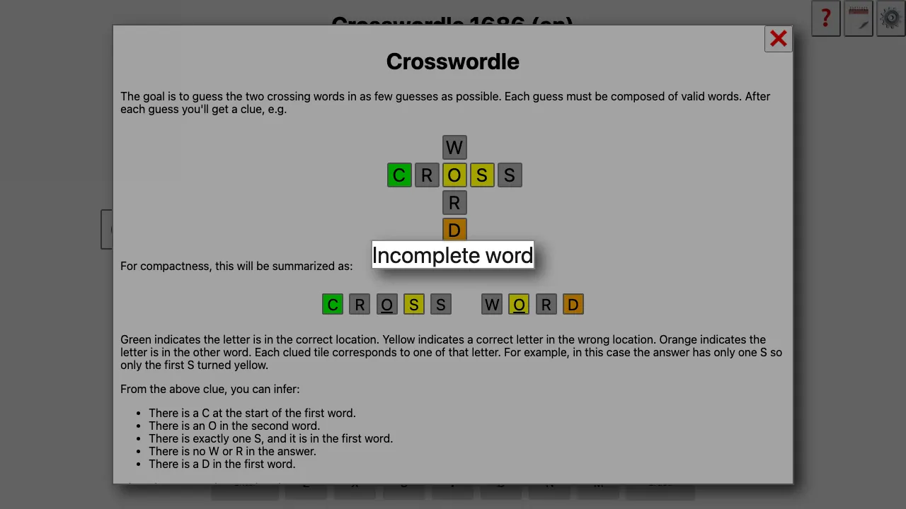 Crosswordle screenshot 1