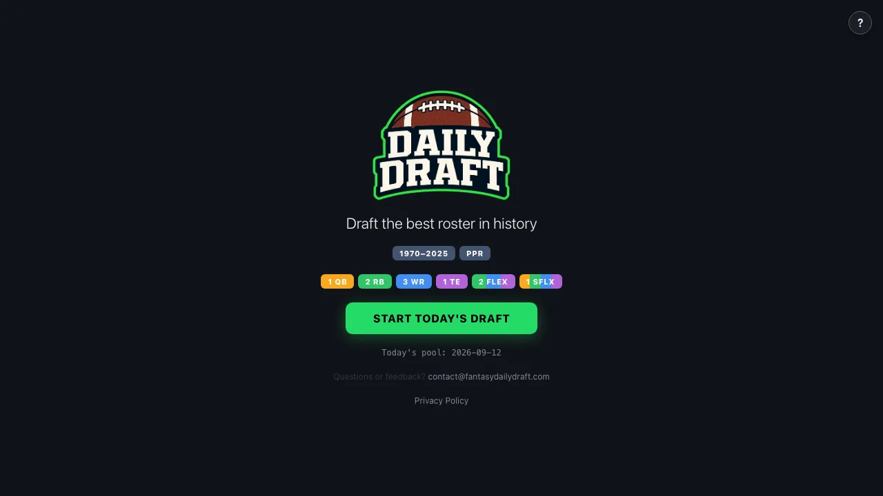 Daily Draft screenshot 1