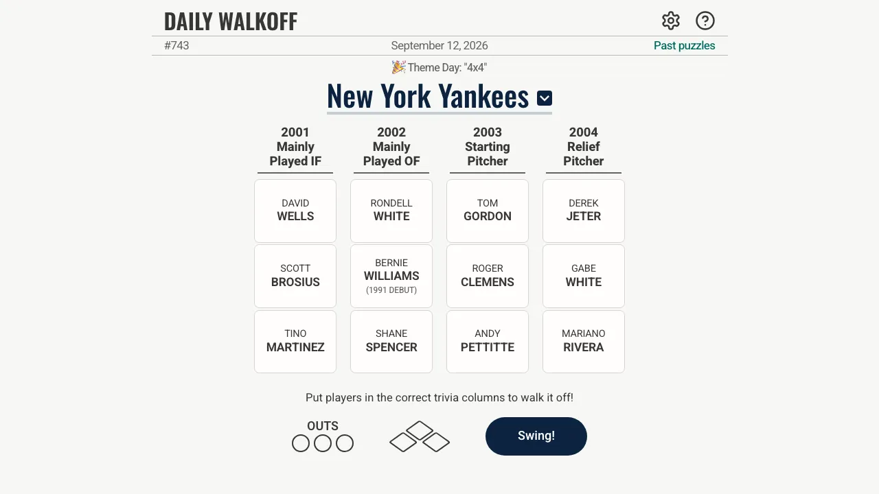 Daily Walkoff cover