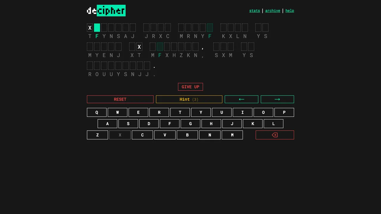 Decipher screenshot 1