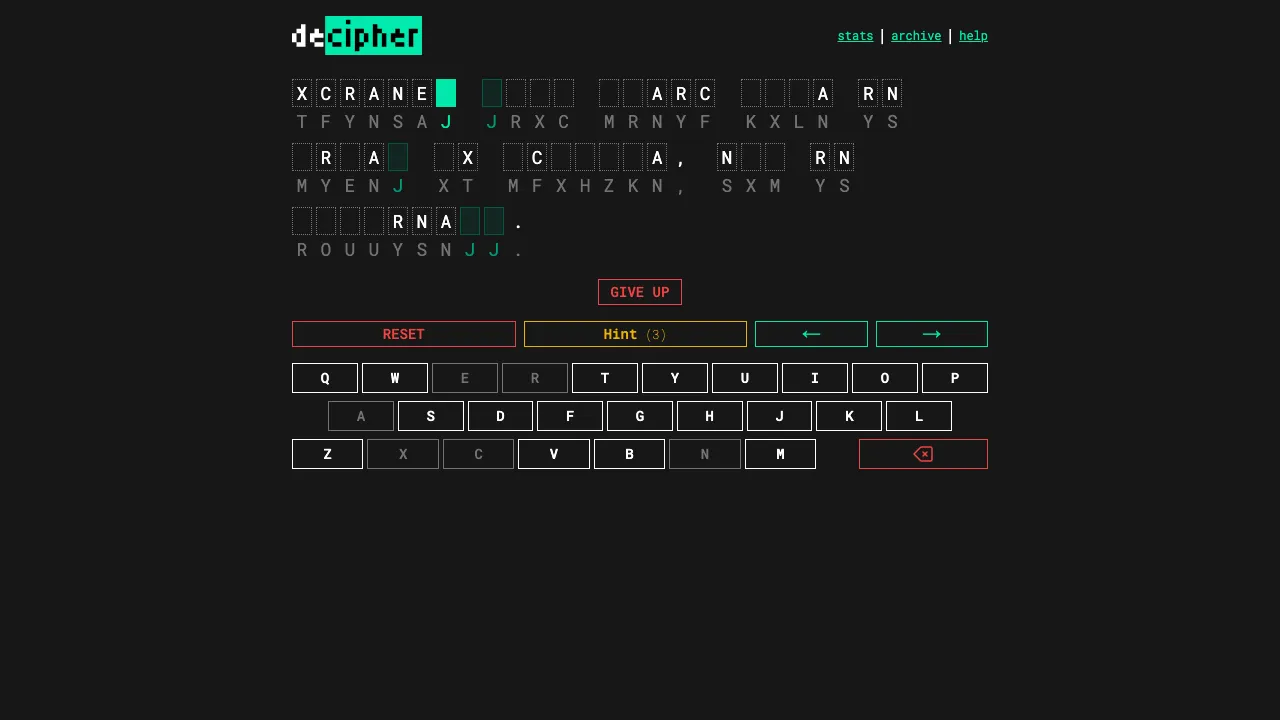 Decipher screenshot 2