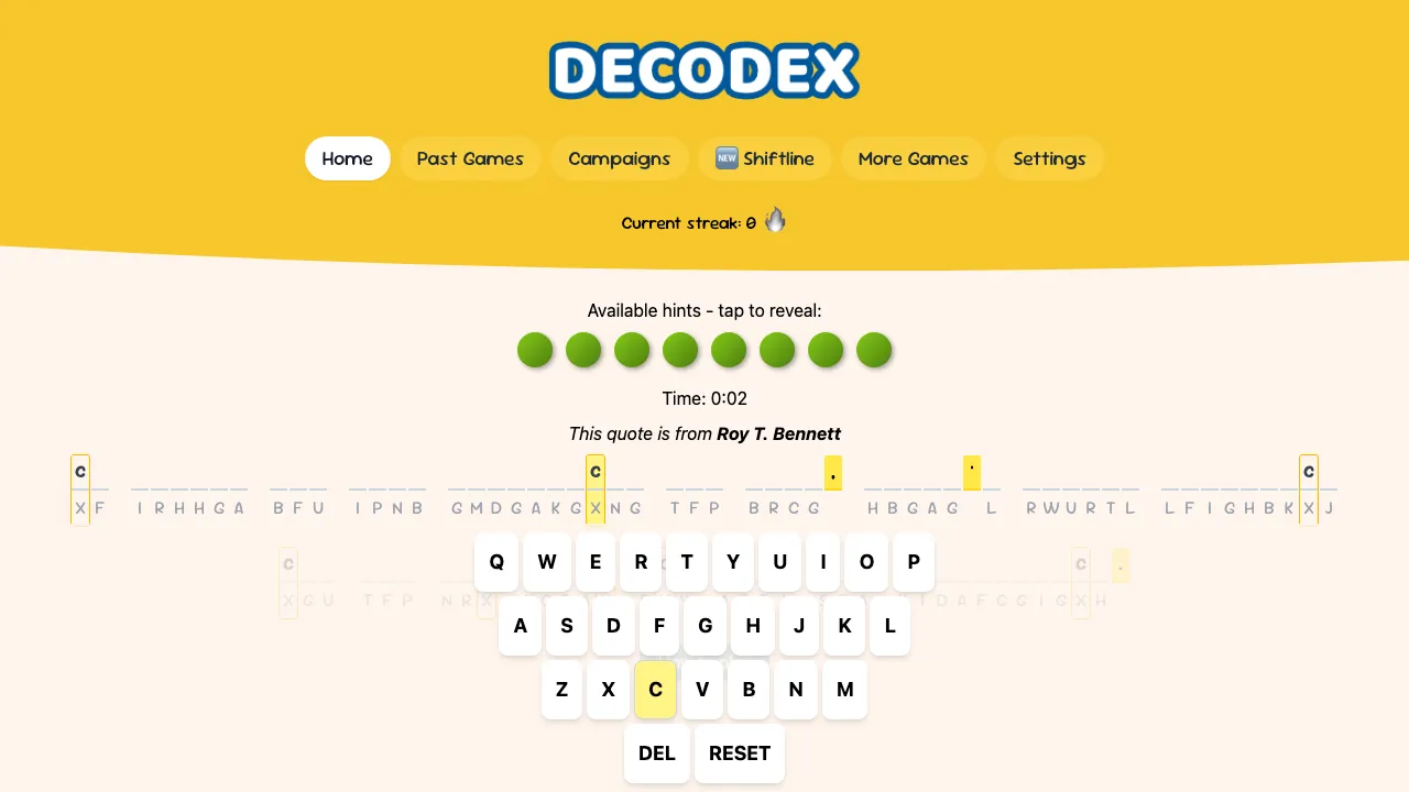 Decodex screenshot 2