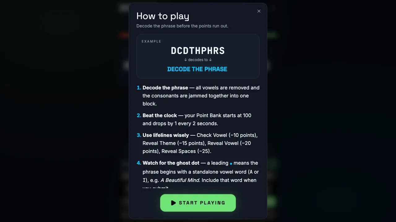 Devowel screenshot 1