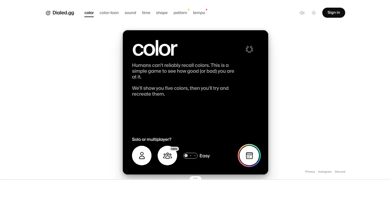 Dialed Color cover