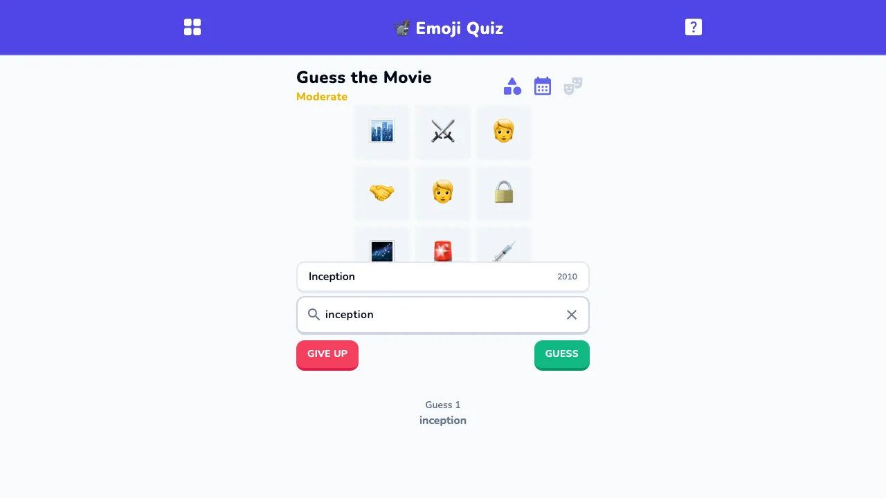 Emoji Quiz - Movies screenshot 1