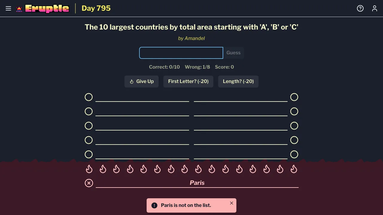 Eruptle screenshot 1