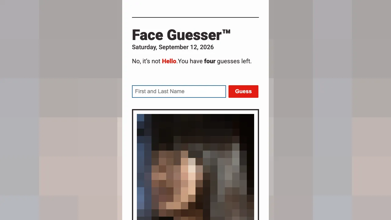 Face Guessr screenshot 1